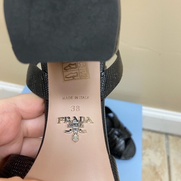 Black Heeled Sandals | Prada - Picture 6 of 7